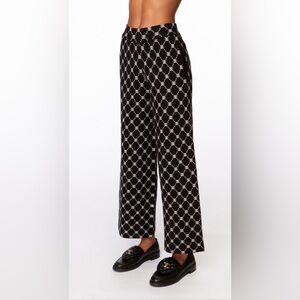 Ellandemm | EE Monogram Wide Leg - Black | Size XL 12/14